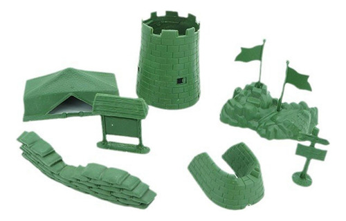 9 Peças De Figura De Campo De Batalha, Modelo De