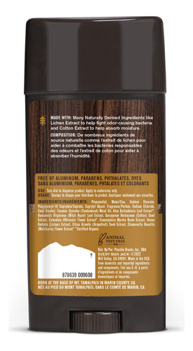 Desodorante Every Man Jack Amber + Sandalwood 90 Ml (paquete