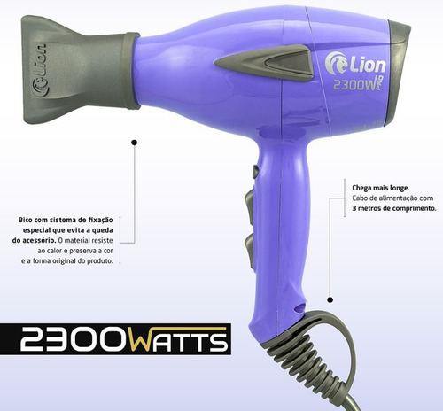 Secador Profissional 2300w Violeta - Lion