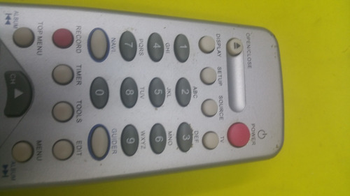 Controle Para Gravador De Dvd Gradiente Dvr 850 (usado ) (Usado)