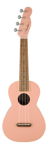 Ukulele De Concierto De Fender Monterey Belly Pink Bundle Y