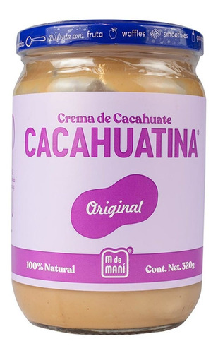 Crema de Cacahuate Cacahuatina M de Maní Original 320g