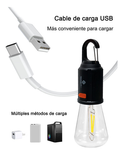 6pcs Foco Led Recargable Para Camping,impermeable