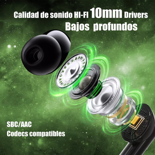 Audífonos Inalámbricos Para Juegos Bluetooth 5.2 Con Cancela