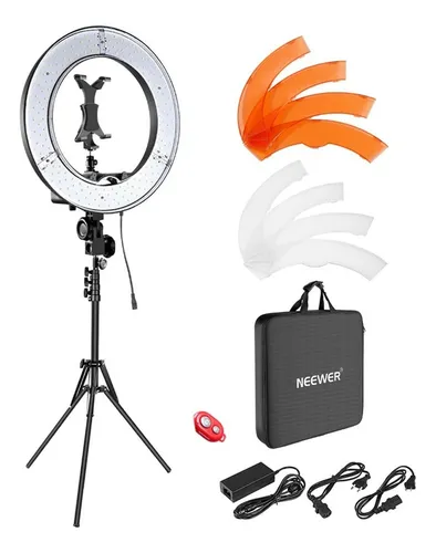 Kit Aro De Luz Profesional 18 Con Tripode Para Foto Estudio Videos  Maquillaje 