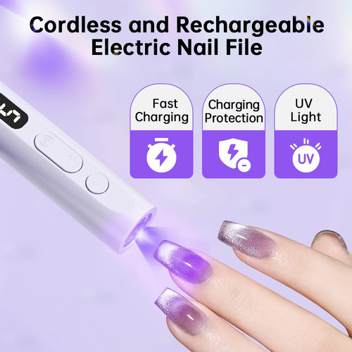 Kit De Máquina Pulidora De Uñas Jgo Lima De Uñas Eléctrica K