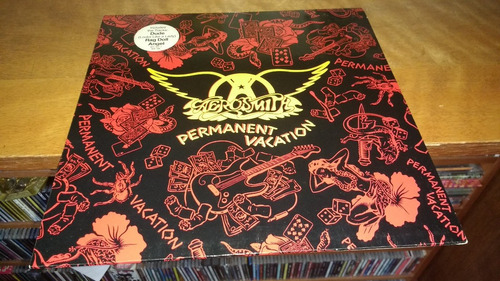 Aerosmith Permanent Vacation Lp Original Germany Promo  1987
