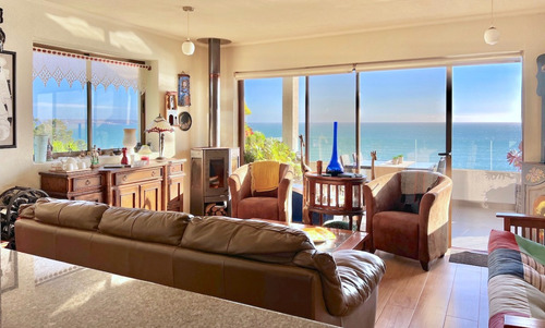 Departamento Con Preciosa Vista Al Mar En Venta, Maitencillo