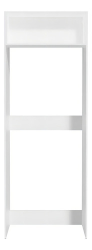 Porta Refrigerador Madesa Glamy 1 Puerta Abatible Color Blanco/Marrón