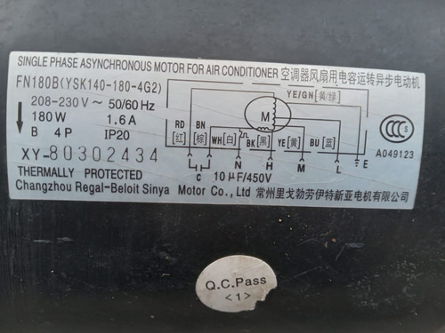 Motor Eléctrico Doble Eje En Perfecto Estado