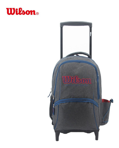 Mochila Con Carro Wilson 18  Gris (7198)