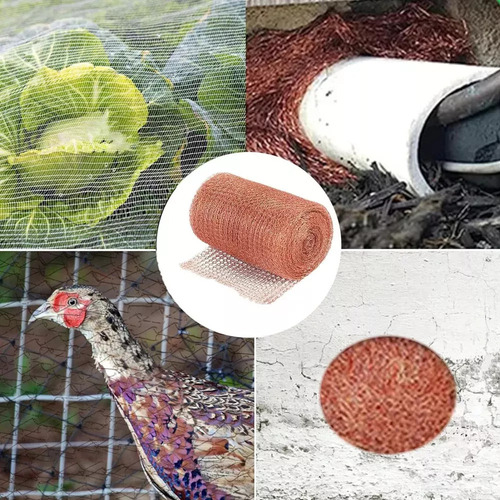 G Malla De Cobre Puro Para Evitar Caracoles Y Babosas, 10m