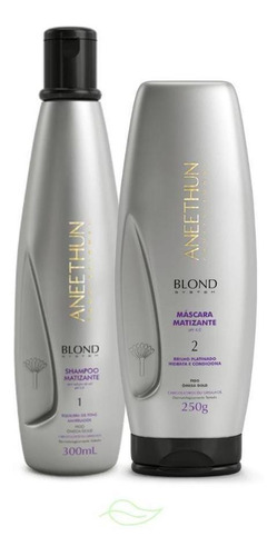 Kit Aneethun Blond System Shampoo E Máscara Matizante