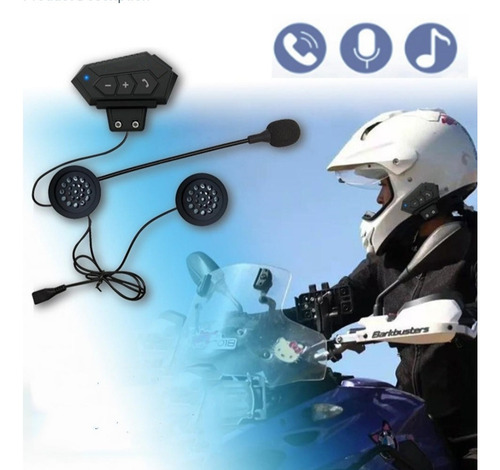 Imagen 1 de 10 de Audífonos Inalámbricos Bluetooth Para Casco De Motos