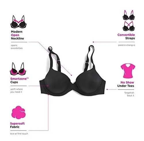 Brasier De Copa Demi Y Convertible Con Aros Talla 34a