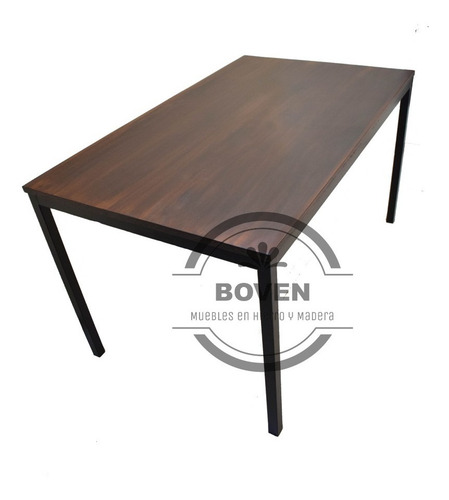 Imagen 2 de 10 de Mesa De Comedor Estilo Industrial Bares Cervecerías 120x70