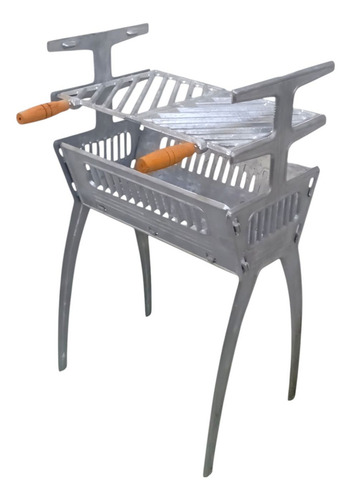 Churrasqueira Inox Alumínio Fundido Desmontável 68 Cm