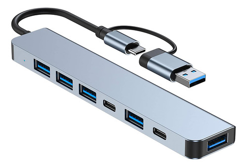 Adaptador Usb C Hub 7 En 1, Divisor Usb 3.0 2.0 Pd Para Macb