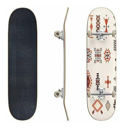 Eftowel Skateboards Nativo Americano Navajo Azteca Patrón Ve