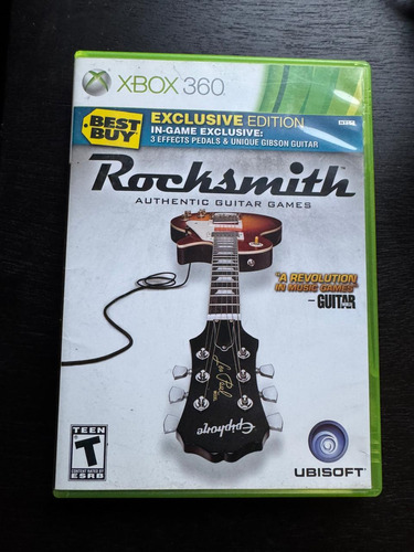 Rocksmith Authentic Guitar Original Xbox 360 Con Manual (Usado)