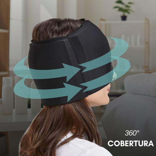 Compresa Gorro De Gel Frio Migraña Dolor De Cabeza Termico