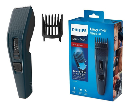 Philips Hc3505/15 Hairclipper Corta Pelo 13 Longitudes Inox Color Negro