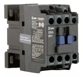 Contactor Tripolar 4kw Ac3 9a 1na+1nc Bob: 220vca 50-60hz