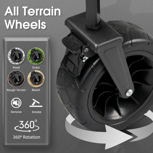 Carro Utilitario Todo Terreno, Carro Plegable Resistent...