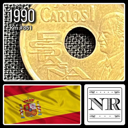 España - 25 Pts - Año 1990 - Km #851 - Barcelona - Anular