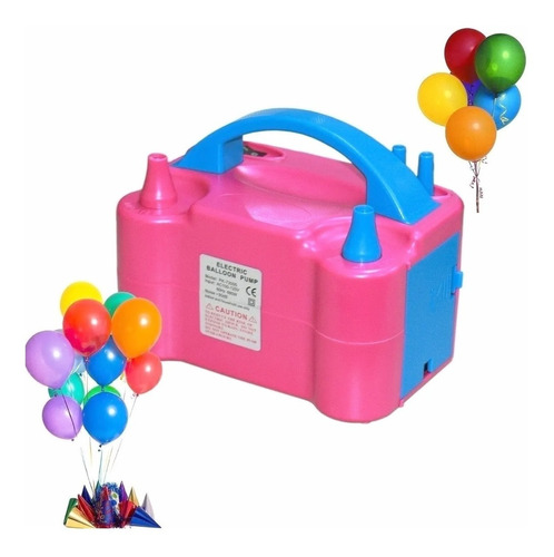 Inflador De Globos Bombas Eléctrico 600 Watts Doble Boquilla