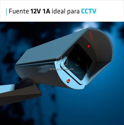 Imagen 6 de 10 de Fuente 12v 1a Transformador Plastico Switching Tira Led Mful