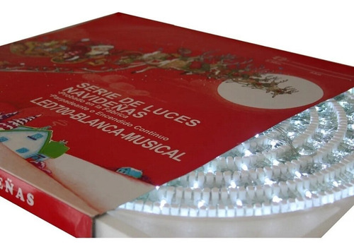 Imagen 2 de 3 de Polaris, Linea Led Musical Navideñas 400 Focos Luces Blanca