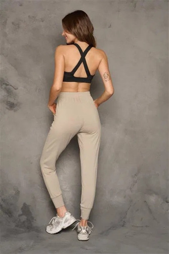 Jogging Babucha Bolsillos Deportivo Indumentaria Tiro Alto
