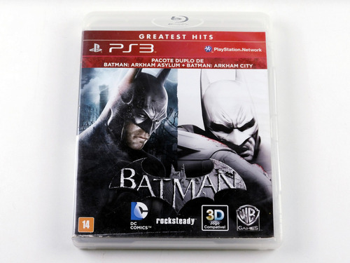 Batman Arkham Asylum + City Pacote Duplo Playstation 3 Ps3