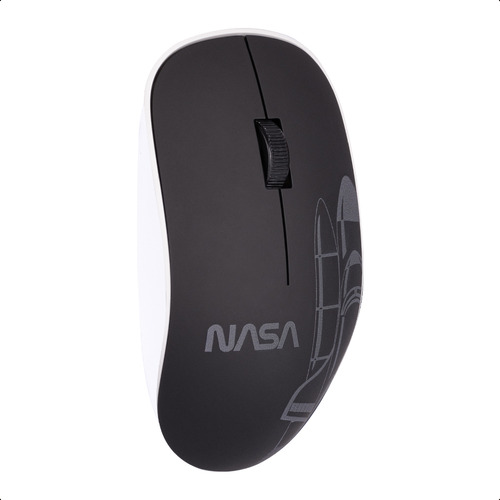 Mouse Inalámbrico Navigator One Nasa Blanco Y Negro