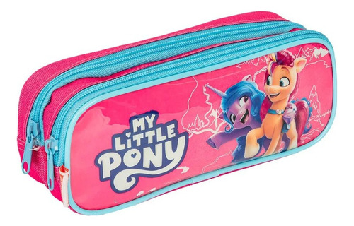 Mochila De Carrinho Lancheira Estojo My Little Pony Cor Rosa