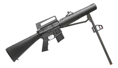 Rifle Fuzil .22 M-16r Gás Nitro + Luneta + Bandoleira + Bala