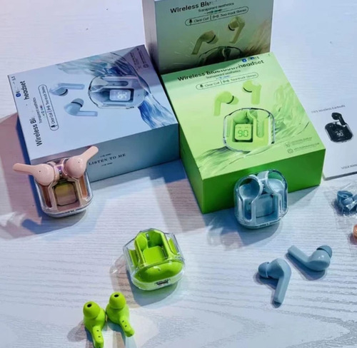 Auriculares Stereo Transparentes Bluetooth