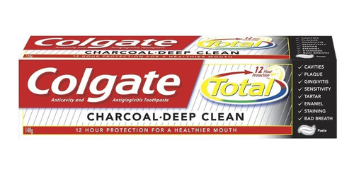 120 G Colgate Total De Carbón Pasta De Dientes De Limpieza P