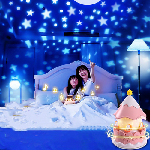 Luz Nocturna Star Projector Para Niños Con Rotación De 360°