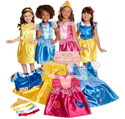 Disney Baul De Disfraces De Lujo De Las Princesas 21 Piezas