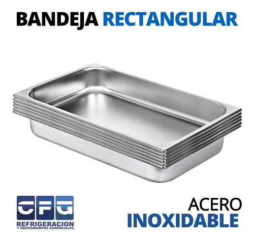 Bandeja Acero Inoxidable 44 X 33 X 13 Cm Fuentones- Asaderas