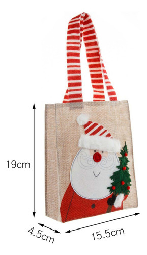 Bolsa De Navidad Decoración De Navidad Bolsa De Papá Noel