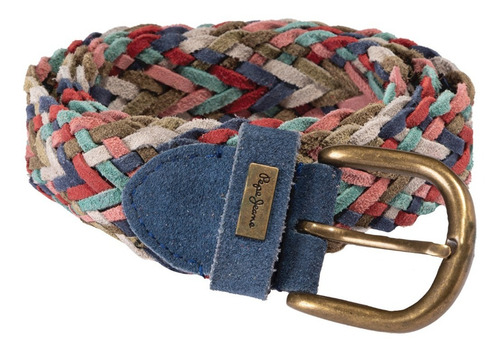Cinturón Pepe Jeans Pl020731-0aa Mujer Color Rosa Diseño de la tela Geométrico Talla M