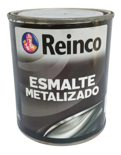 Pintura Esmalte Metalizado Cobre Oleum 1/4 Galón Reinco 