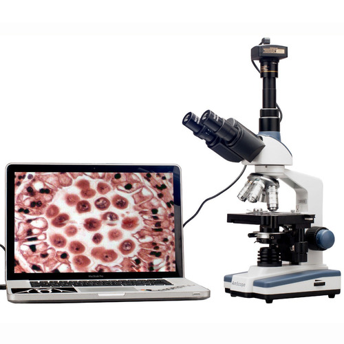 Microscopio Trinocular Amscope + Camara 3mp + Kit Calibracio