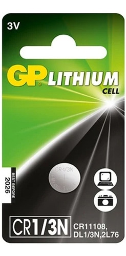 Cr1/3n Lithium 3 Voltios, Dl1/3n, 2l76, Cr11108 Marca Gp