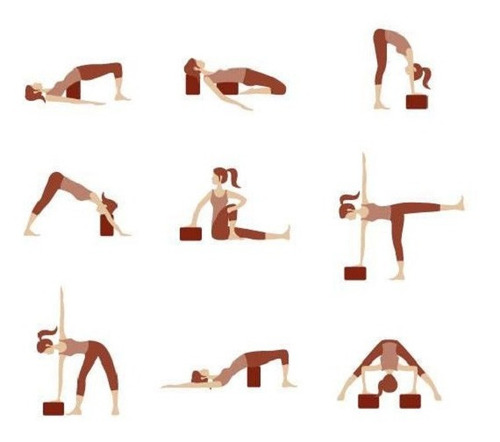 Imagen 3 de 4 de Mayorista Brick Ladrillo Yoga Pilates Fitness X 10 Unidades