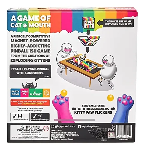 Juego De Cartas Familiar Gato Y Boca De Exploding Kittens