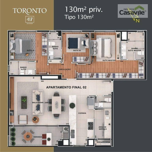Imagem 6 de 17 de Apartamento Com 3 Dormitórios À Venda, 130 M² Por R$ 1.317.909,42 - Cabral - Curitiba/pr - Ap0536